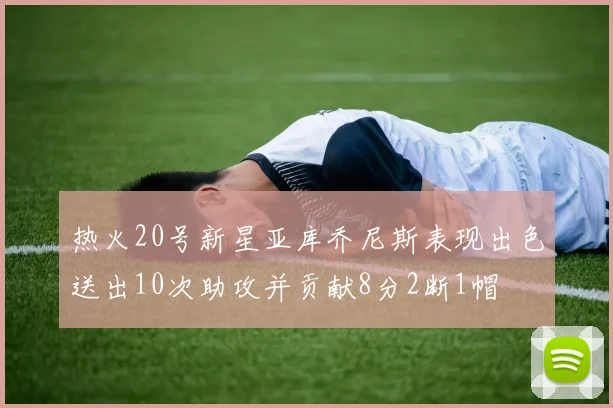 热火20号新星亚库乔尼斯表现出色送出10次助攻并贡献8分2断1帽